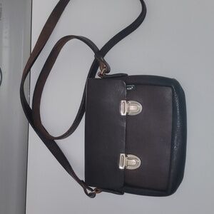 Rugby North America Brown Leather Crossbody Bag